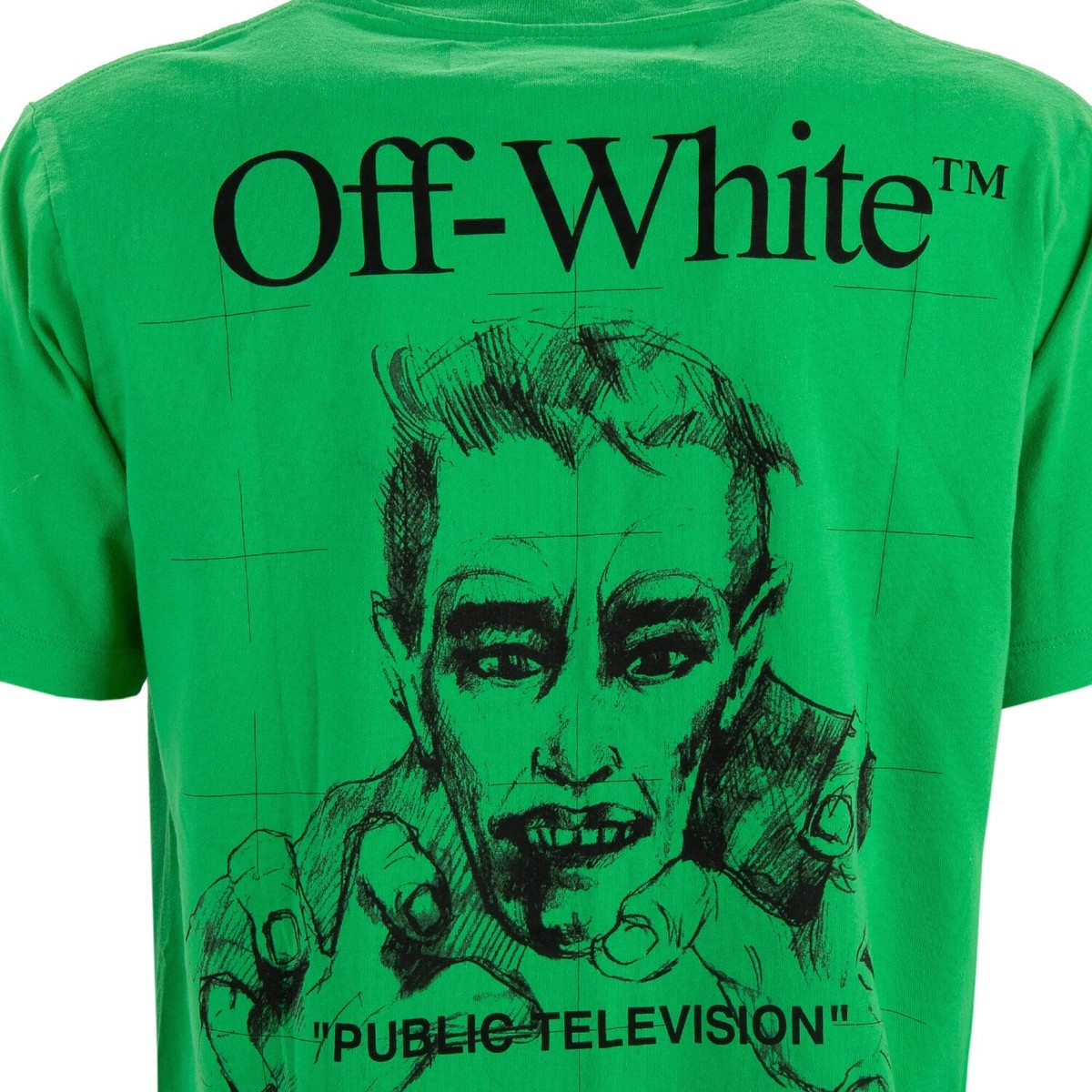 OFF-WHITE Virgil Abloh x Mirko Artist On Air Print Cotton T-Shirt