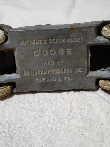 National Products Inc Authentic Scale Model Dodge Car B35 - Picture 5 of 15