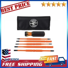 Klein Tools 32288 Insulated Screwdriver, 8-in-1 Screwdriver Set with Interchange