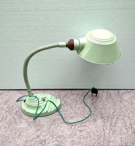 Art Deco Gänsehals Tischlampe (von Erpe ? ) Belgien 1930-50 - Bild 3 von 6