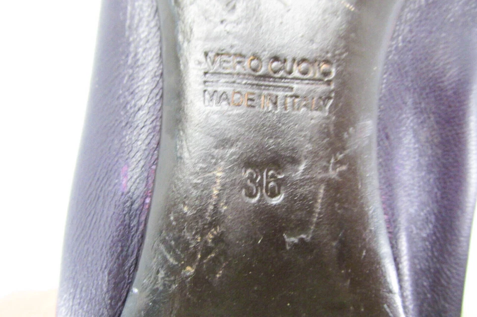 AGL Mujer Zapatos Icono Talla 5.5M EUR 36 Púrpura Puntera Ballet Planos Usados muy buen estado Foto 3 de 4