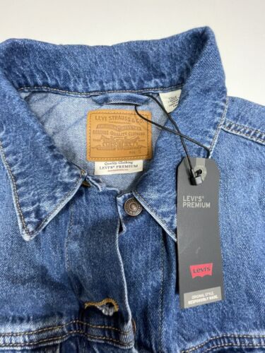 Levi’s Premium Damen Gr. Small Original Trucker Denim Ex Boyfriend Jacke - Bild 5 von 8