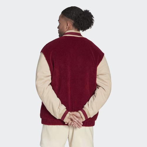 adidas Originals Men's Varsity Fleece Track Jacket HY6037 - Picture 3 of 7