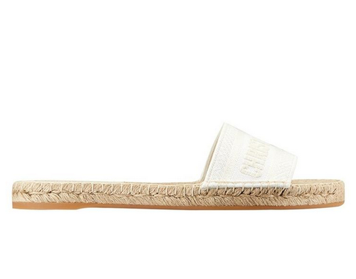 Christian Dior Donna Ricamato Granville Espadrillas Slide color avorio  taglia 40.5 Nuovo con Scatola! | eBay