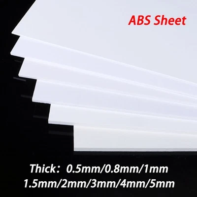 ABS Kunststoffplatte -Weiße -Stärken 0,5 0,8 1 1,5 2 3 4 5 mm Kunststoffplatte - Bild 1 von 4