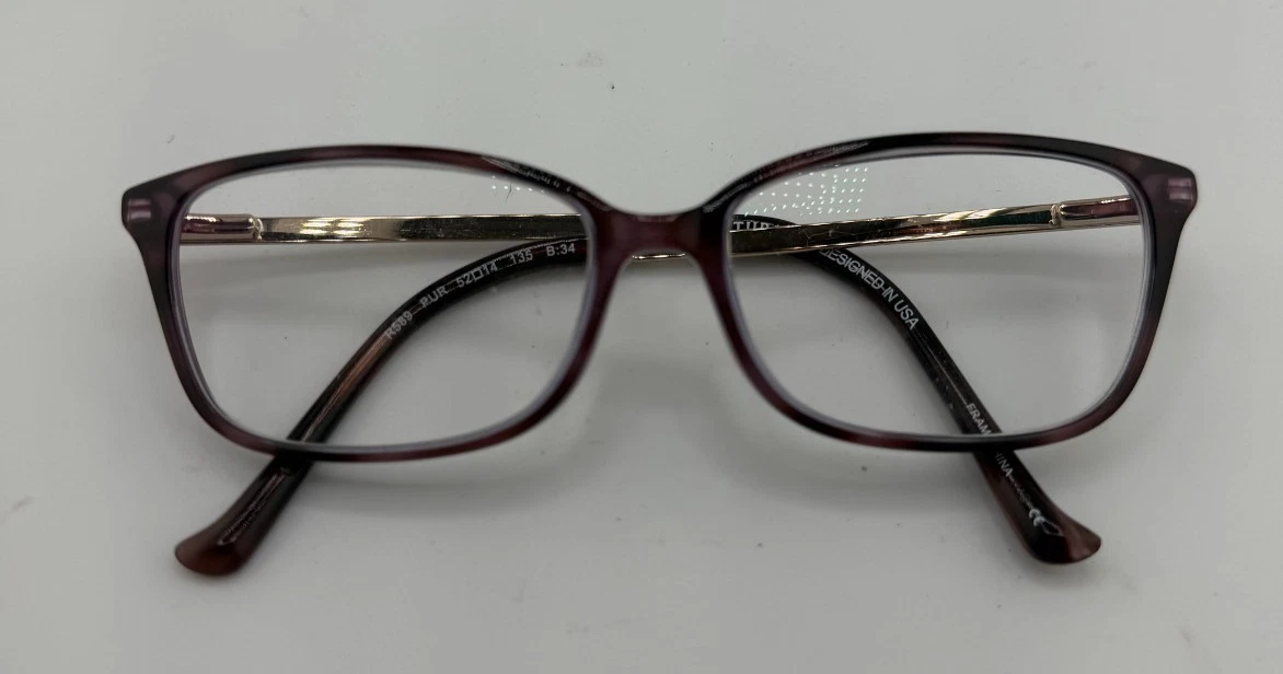 Tura Purple Metal Eyeglass Frames for sale | eBay display picture 1
