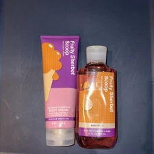 BATH & BODY WORKS 2pc Full Size Shower Set FRUITY SHERBET SCOOP (X/7101)
