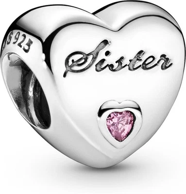 Pandora Schwesterherz Charm 791946PCZ Anhänger - Bild 1 von 4