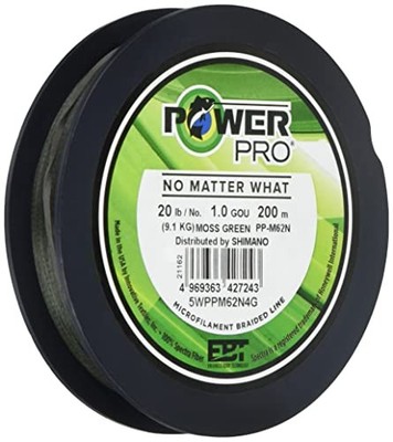 Shimano Power Pro Z PE Fishing Line 200m 1.0 Moss Green High Abrasion Resist