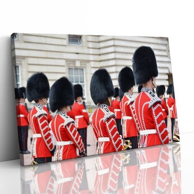 Ablösung der königlichen Garde Buckingham Palace gerahmter Leinwanddruck Bild Wandbild