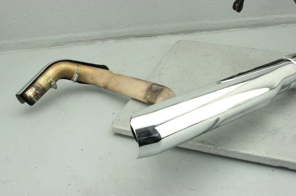 Harley Electra Glide 2017 juego de tubos de escape silenciador cromo #4091 Foto 2 de 4