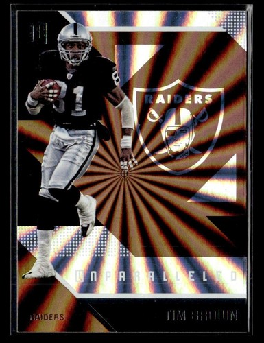 2016 Panini Unparalleled #104 Tim Brown Card Oakland Raiders