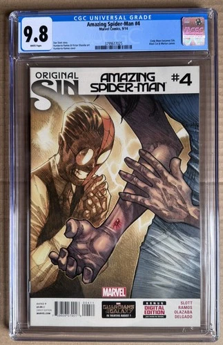 Amazing Spider-Man #4 CGC 9.8 NM/Mint  Silk 2014
