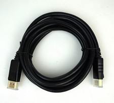 10ft Displayport To Displayport M/m Cable - Black DP-M-DP-M-010