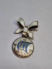 Andresen & Scheinpflug Norway vintage Sterling Silver Pin Brooch