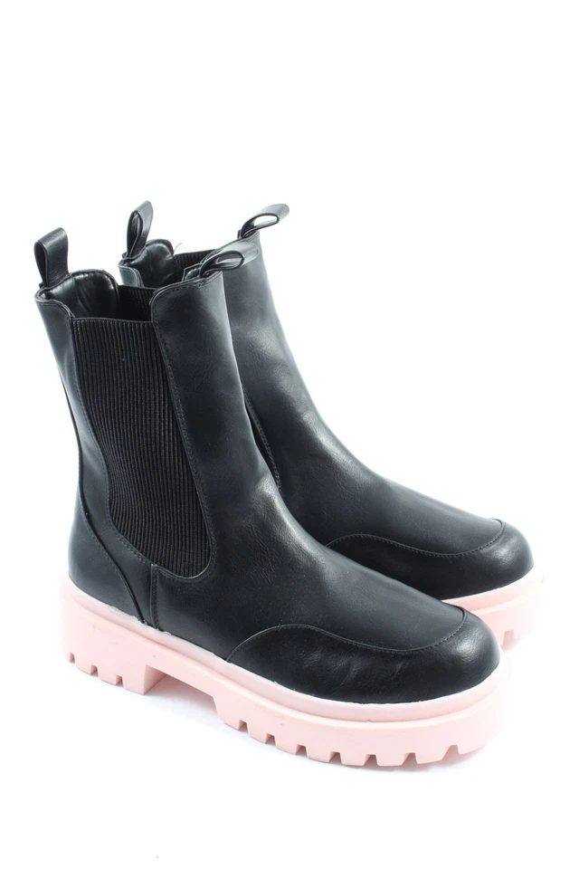 ASOS Botas deslizantes Mujeres Botines Talla EU 40 negro look casual - Imagen 3 de 4
