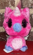Hatchimal Plush Pink and Blue Silver Wings Owlicorn Unicorn Owl