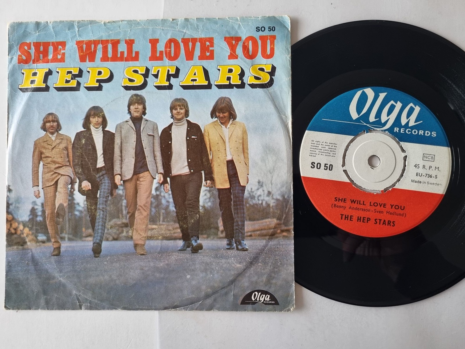 The Hep Stars - She Will Love You 7'' Vinyl Sweden