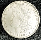 1886 S Morgan Dollar MS++in Grade White Coin Brilliant 100% Orig. FULL Feathers
