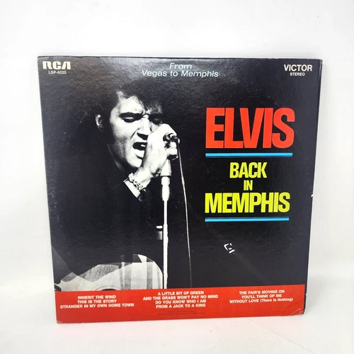 Elvis Presley Back In Memphis Album Vinyl Record Vintage 1969 RCA Records