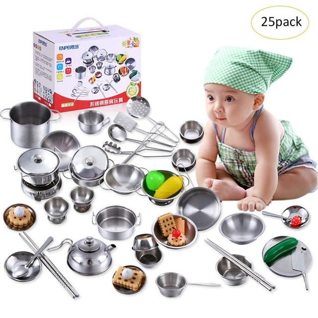 steel kitchen set toy online