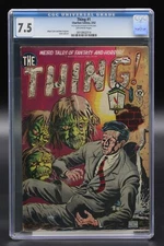 Thing (1952) #1 Albert Tyler CGC 7.5 Blue Lbl OW Pages Pre-Code Horror Charlton