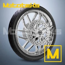 23" 23X3.5 RISE WHEEL CHROME FOR HARLEY TOURING BAGGER MODELS FRONT RIM