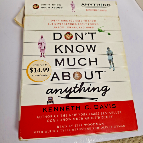 AUDIOBOOK: 'Don't Know Much About Anything' By Kenneth C. Davis (4 CDs) - Imagen 2 de 9