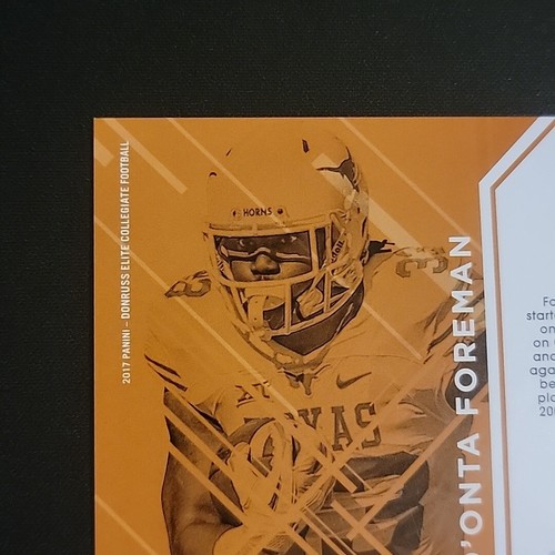 2017 Elite Draft Picks D'Onta Foreman Red RC Auto /35 - Picture 8 of 11