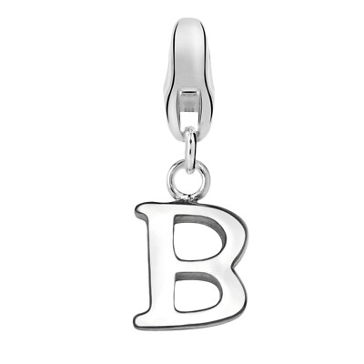 Dream Charms Damen Charm Anhänger echt Silber 925 rhodiniert Buchstabe B