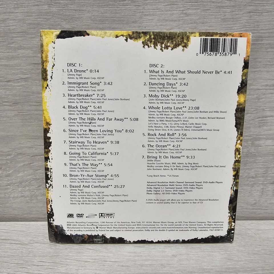 Led Zeppelin - 'How the West Was Won' 5.1 Surround Sound 2 Disc Set Audiophile - Bild 2 von 4