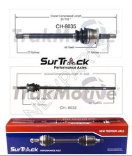 For Jeep Grand Cherokee 99-04 A/4WD Quadra-Drive 2 Front CV Axle Shafts Set