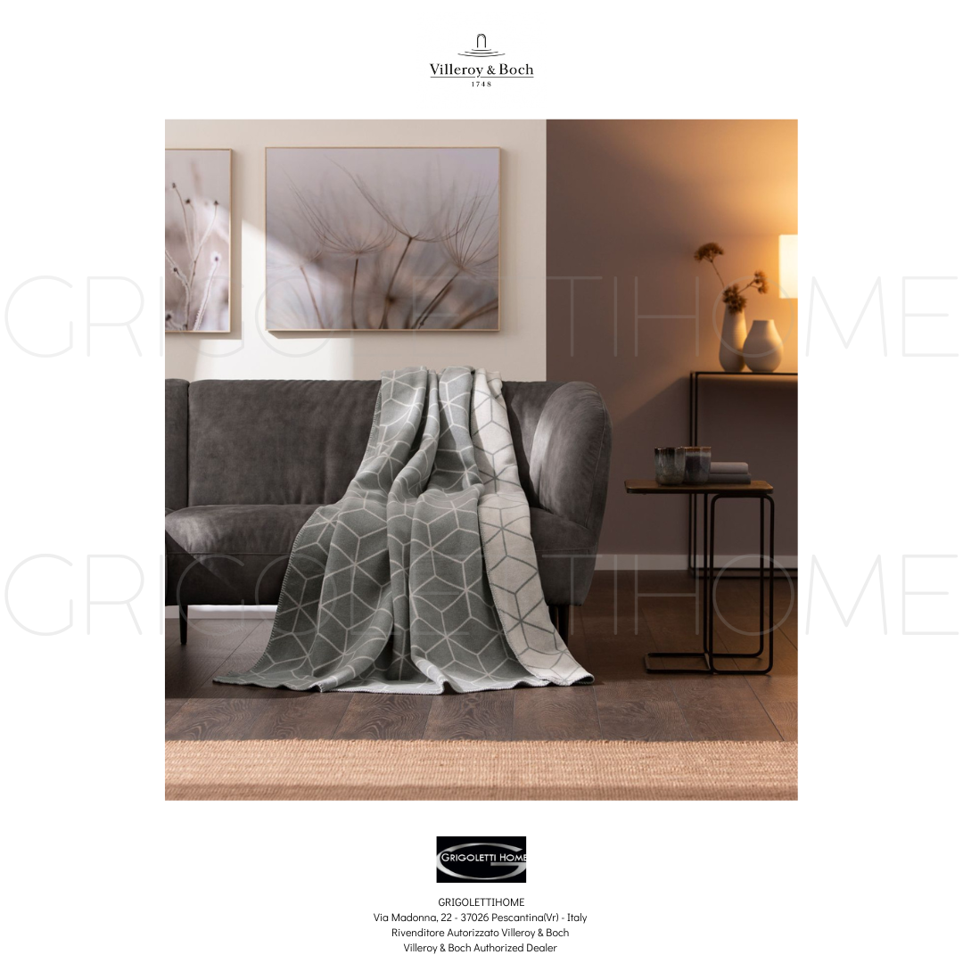 Villeroy & Boch Carré Stone Plaid Blanket - 150X200 Cm - Retailer