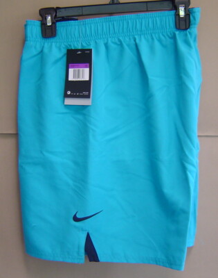 NWT$48 NIKE SWIM Men XXL CORE VITAL 7'' VOLLEY TRUNKS SHORT Lt Blue Fury NESS9400