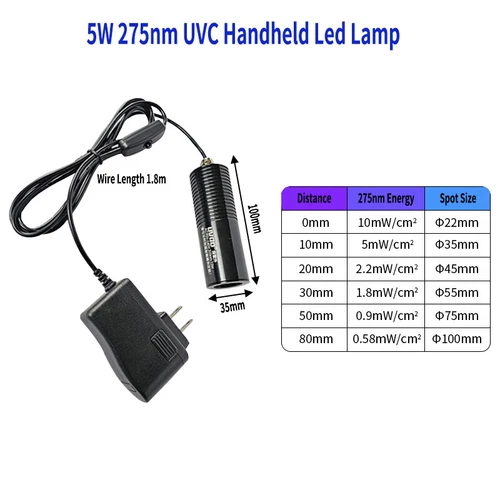 3W/5W/12W/36W LED UVB 311nm Phototherapy Medical lamp UVC 254/275nm Germicidal - Picture 3 of 46