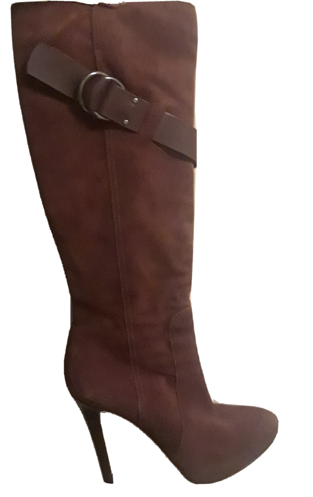 STUPENDO! Stivali alti al ginocchio Yves Saint Laurent marroni pelle scamosciata. taglia 39 8 5...