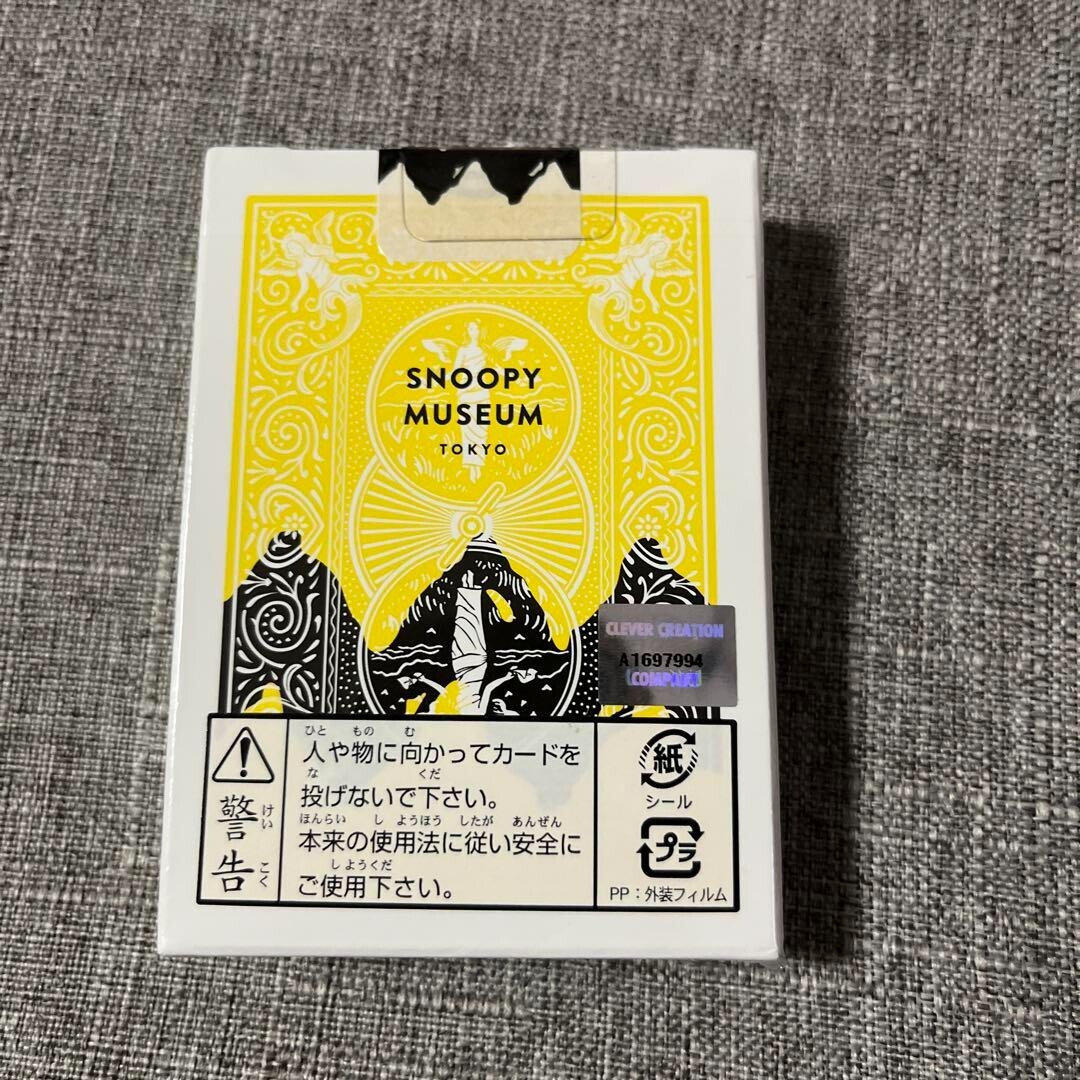 Peanuts Museum Tokyo Limited Snoopy BICYCLE Playing Cards Trump