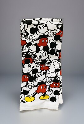 NEW Disney Retro Style MICKEY MOUSE Multi Image 16x26 2pc Kitchen Dish Towel Set