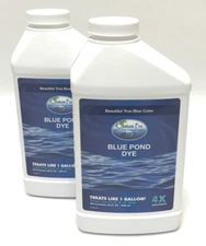 Custom Pro 2/PACK BLUE POND & LAKE DYE Concentrated (32 oz/1 qt) -water colorant
