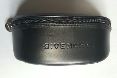 GIVENCHY GRANDE CUSTODIA PER OCCHIALI DA SOLE NERI CON CERNIERA CON PANNO PER PULIZIA - Foto 5 di 6