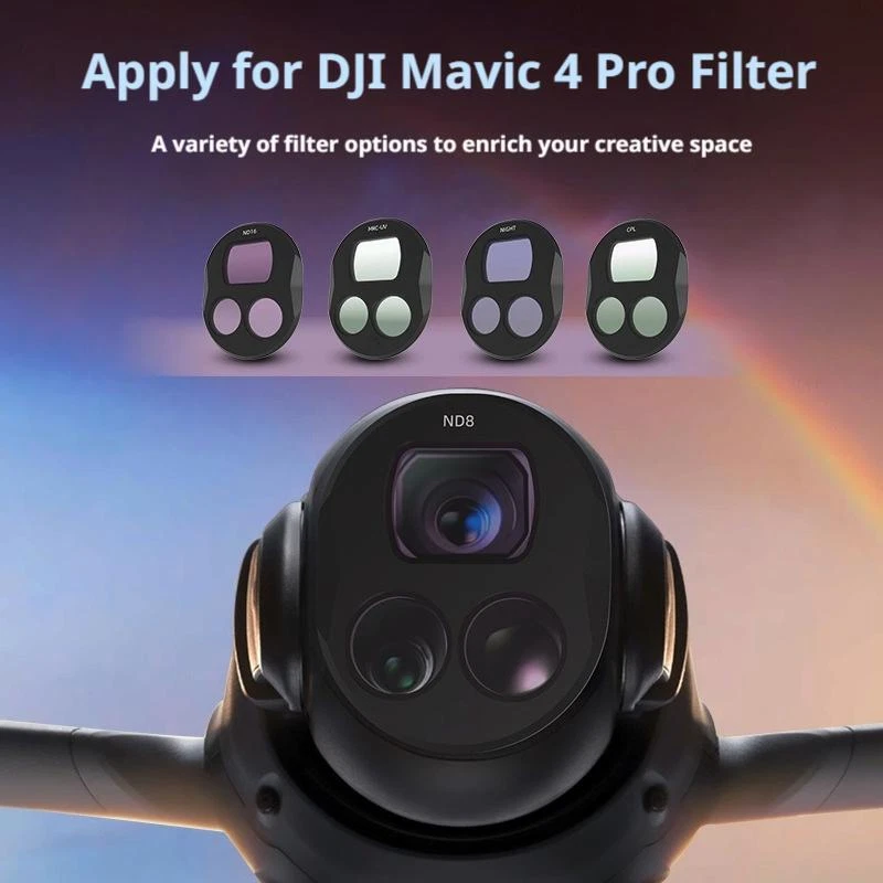 Filters Set for DJI Mavic 4 Pro Drone Filter ND8 ND16 ND32 ND64 New H9 - Image 2 of 4