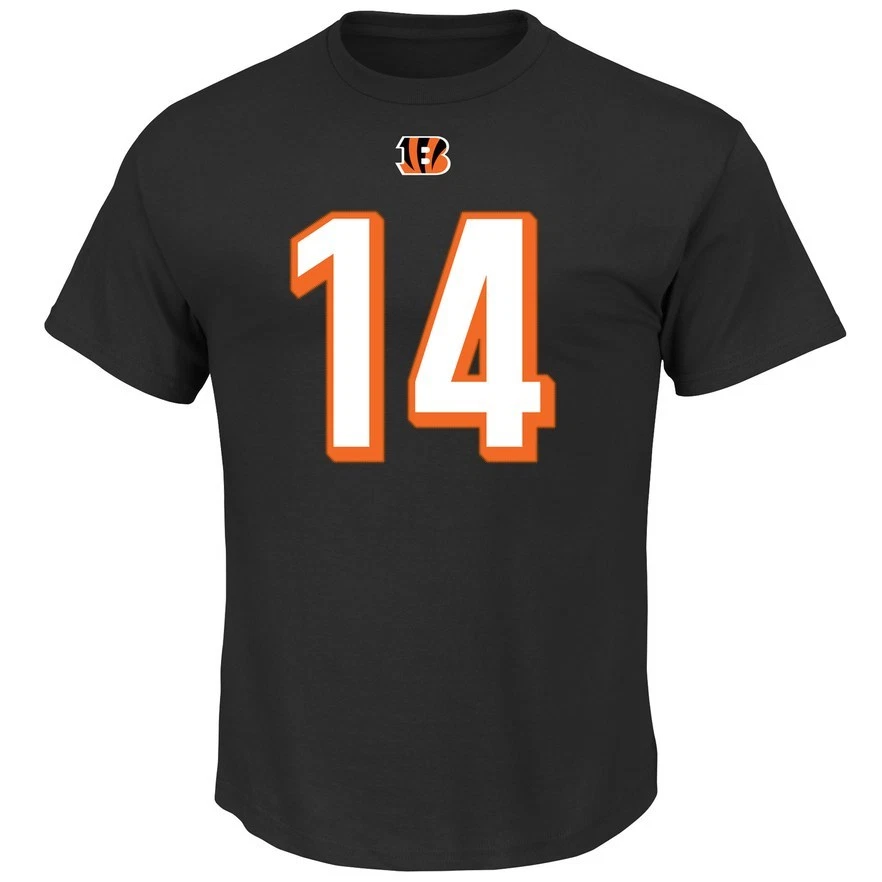 Men's NFL Cincinnati Bengals Andy Dalton #14 Adult Jersey T-Shirt Tee Shirt MED - Image 2 of 4
