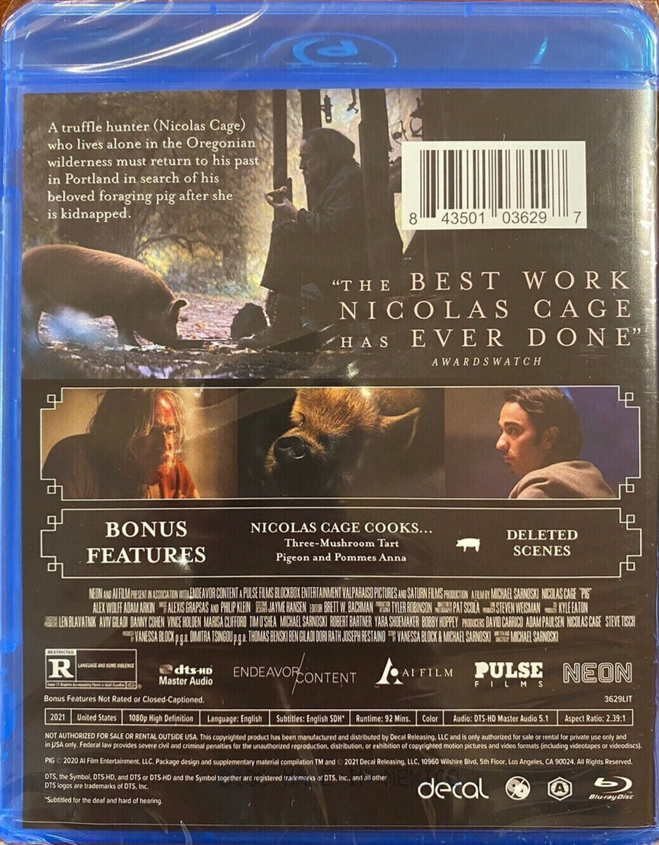 Pig (Blu-ray) BD -Nicolas Cage Movie- **NEW/SEALED** FREE