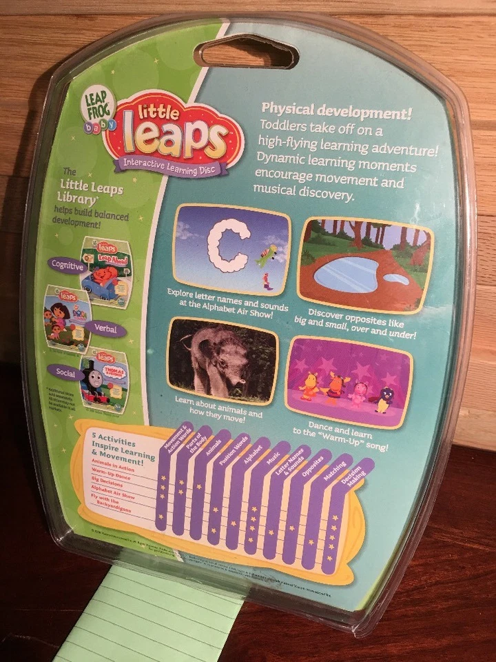 BNIP~LEAP FROG BABY~LITTLE LEAPS W/THE BACKYARDIGANS FROM NICK JR~LEARNING DISC! - Image 2 of 2