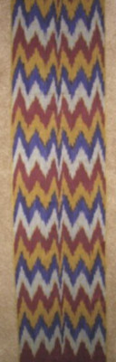 11 Yard HAND MADE UZBEK Natural 100% COTTON IKAT FABRIC # 8950