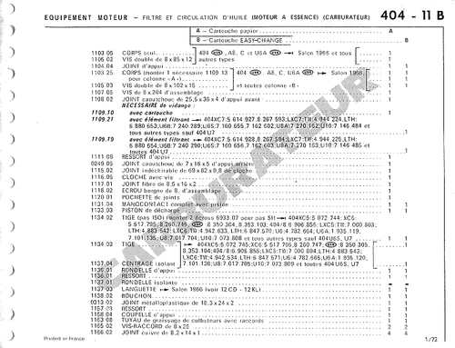 Ölfilter (Papier) für Peugeot D3A D4A Q3A 203 403 404 J7 Benzin - Bild 3 von 4