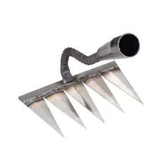 5 Teeth Carbon Steel Garden Hand Rake Farm Tool Weeding Scarifier Agricult