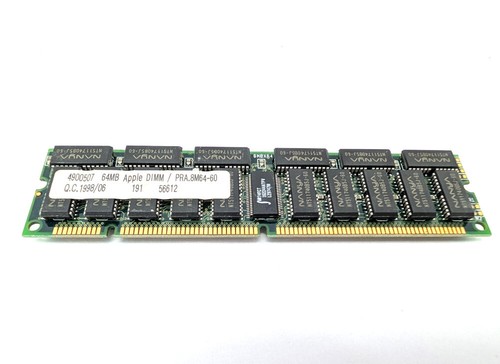 Apple DIMM/PRA.8M64-60 4900507 64MB EDO RAM 8Mx64 168-Pin Memory 56612