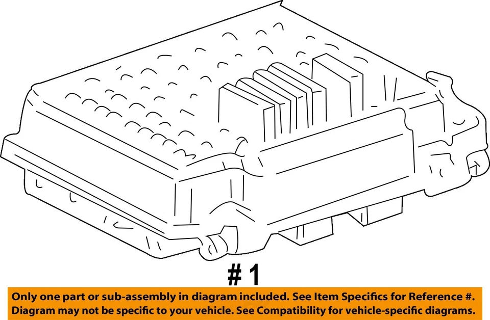 Bloque de unión de relé de fusible eléctrico GM OEM 15786043 Foto 2 de 2