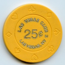 25 cents Chip from the Las Vegas Club in Downtown Las Vegas 1996 Obsolete